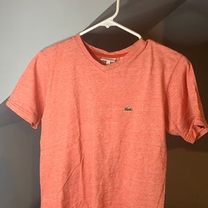 Salmon Lacoste tee shirt